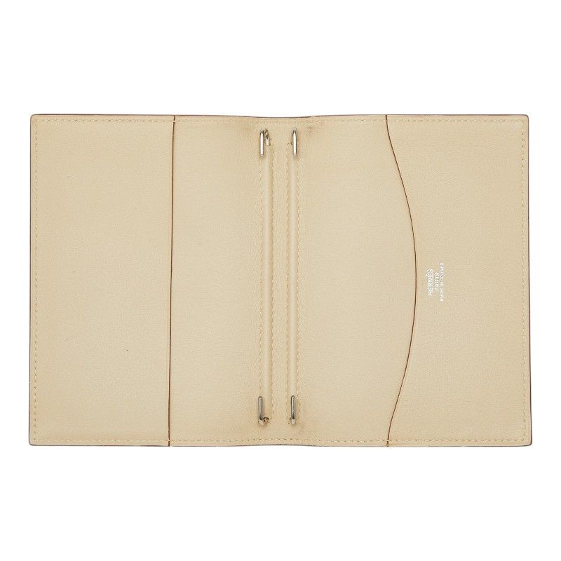 Hermes Agenda GM Notebook Cover Beige Leather — view 6