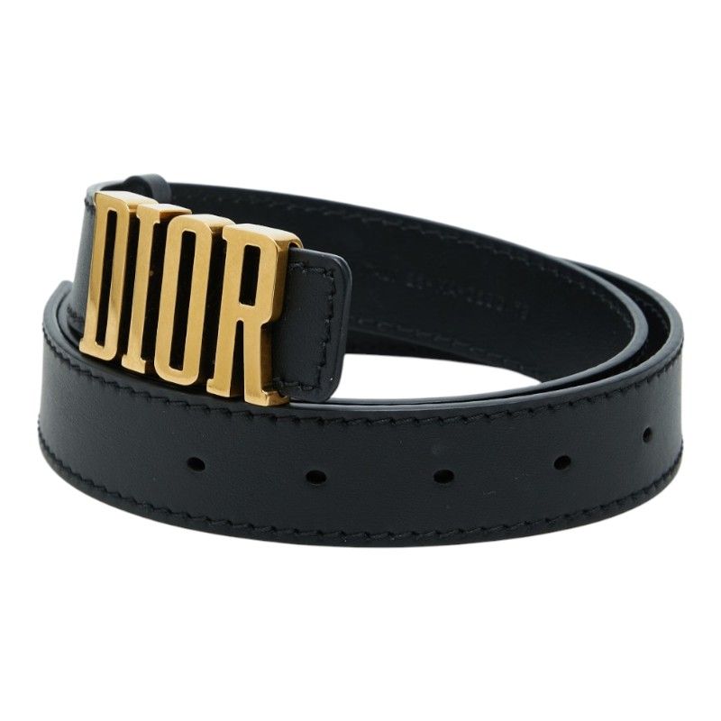 Dior D-fence Defense Logo Buckle Belt 75 Black Calf — view 3