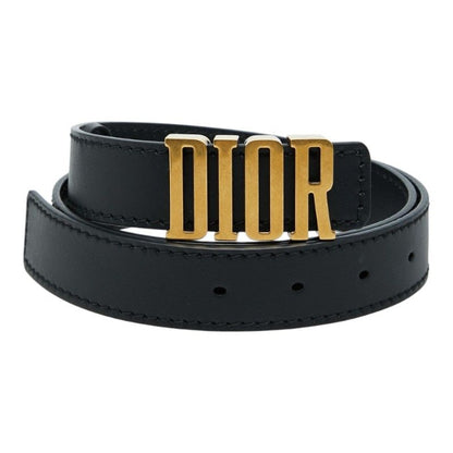 Dior D-fence Defense Logo Buckle Belt 75 Black Calf