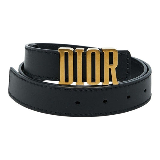 Dior D-fence Defense Logo Buckle Belt 75 Black Calf