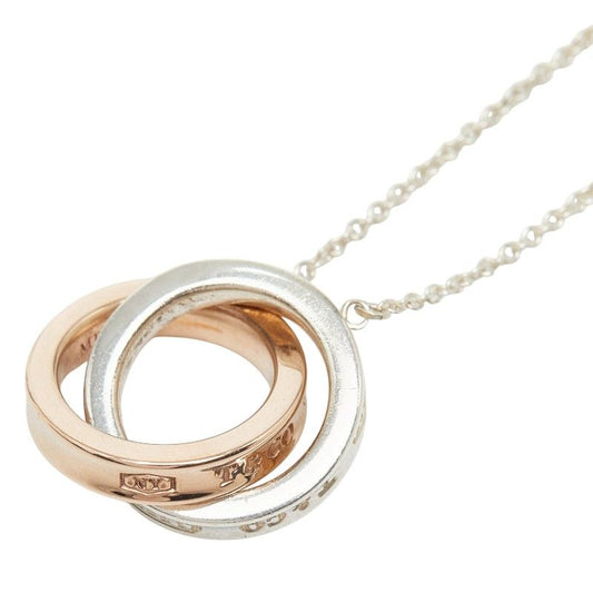 Tiffany & Co Interlocking Circle Necklace Silver Metal