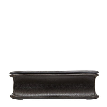 Diorama Chain Shoulder Bag Brown Leather — view 3