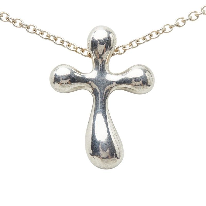 Tiffany & Co Small Cross Necklace Silver — view 2