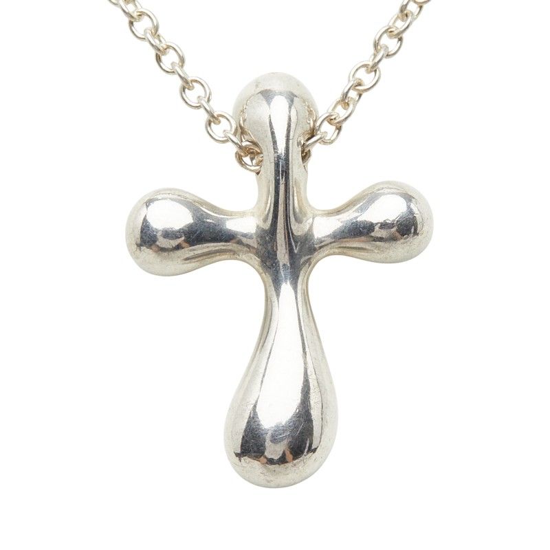 Tiffany & Co Small Cross Necklace Silver — view 3