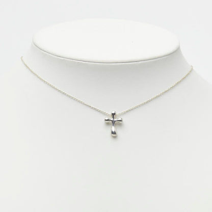 Tiffany & Co Small Cross Necklace Silver — view 7