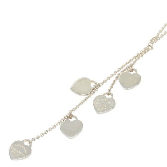 Tiffany & Co Return to Mini Heart Tag 5 Necklace Silver