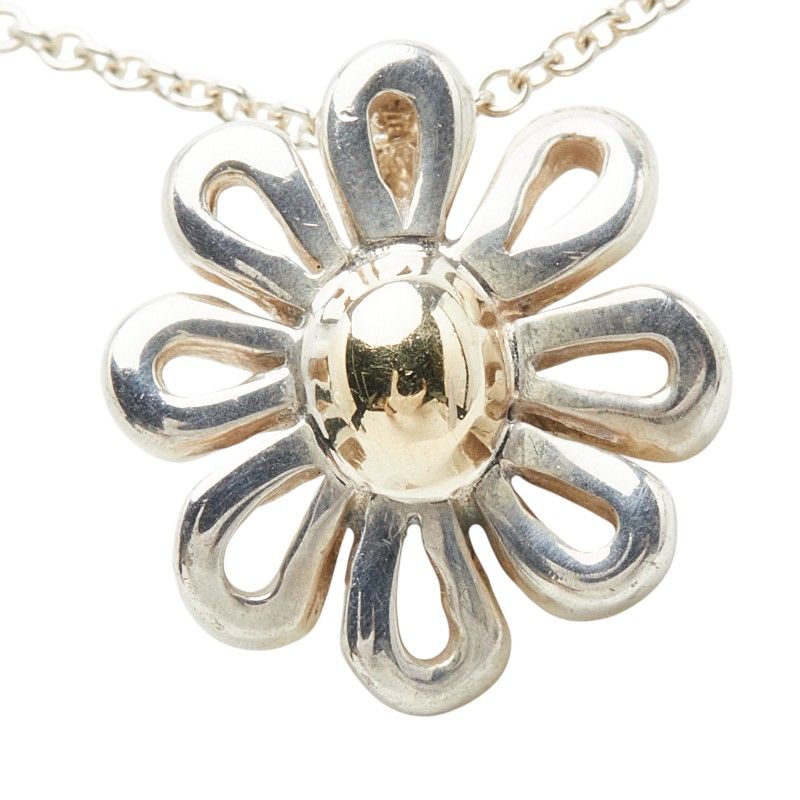 Tiffany & Co Daisy Flower Necklace Silver — view 2