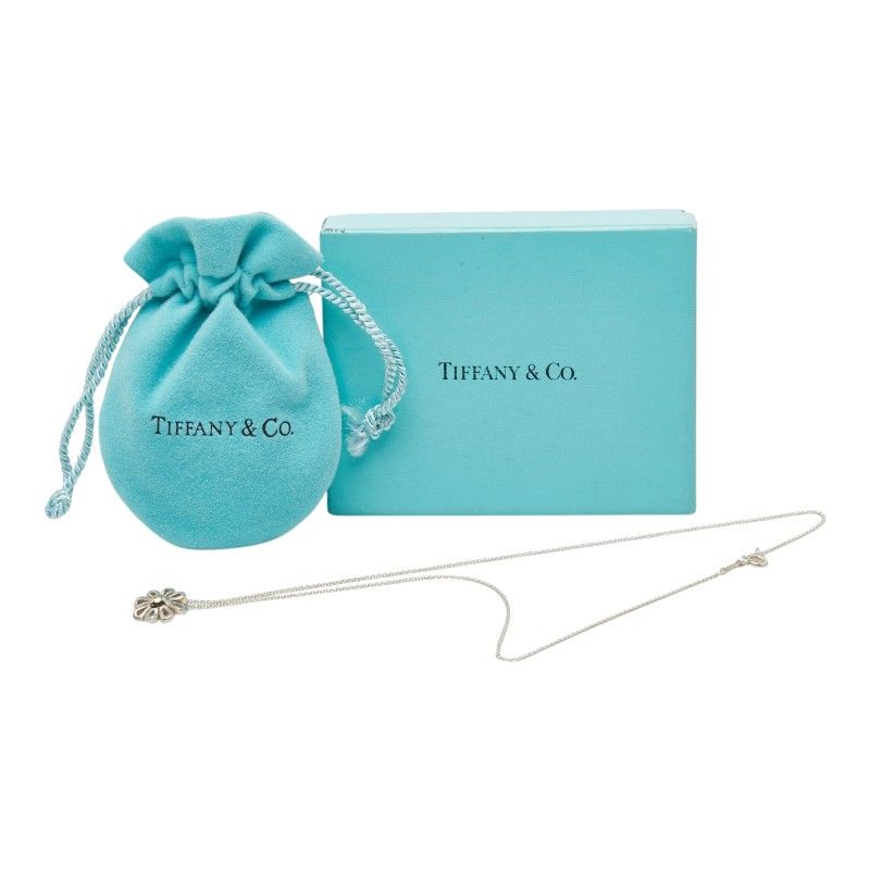 Tiffany & Co Daisy Flower Necklace Silver — view 8