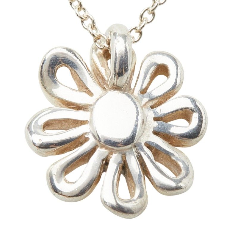 Tiffany & Co Daisy Flower Necklace Silver — view 3