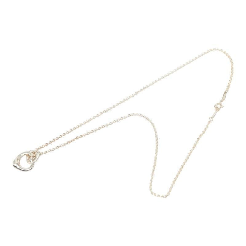 Tiffany & Co Double Open Heart Lariat Necklace Silver — view 4