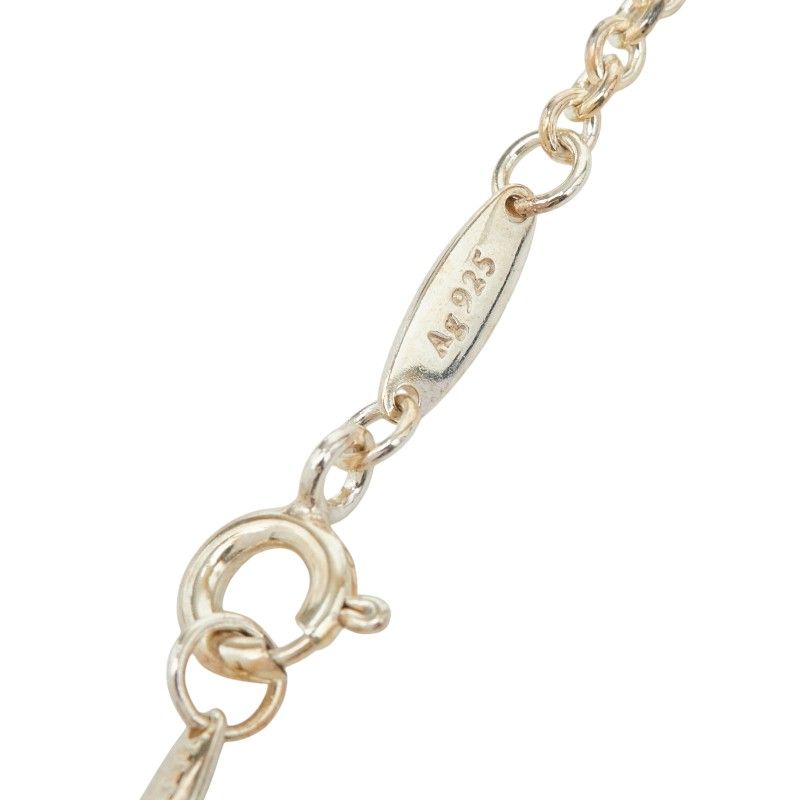 Tiffany & Co Double Open Heart Lariat Necklace Silver — view 7