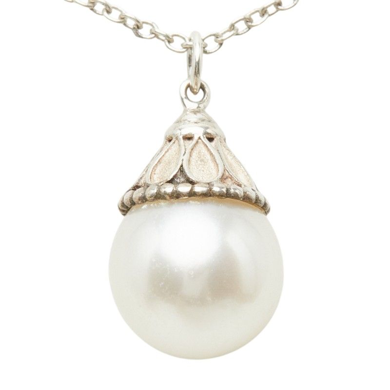 Tiffany & Co Ziegfeld Pearl Necklace Silver — view 2