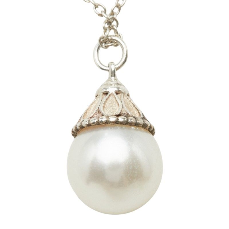 Tiffany & Co Ziegfeld Pearl Necklace Silver — view 3