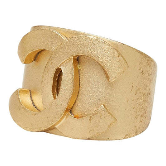 Chanel CC Logo Ring 01c Gold Plated