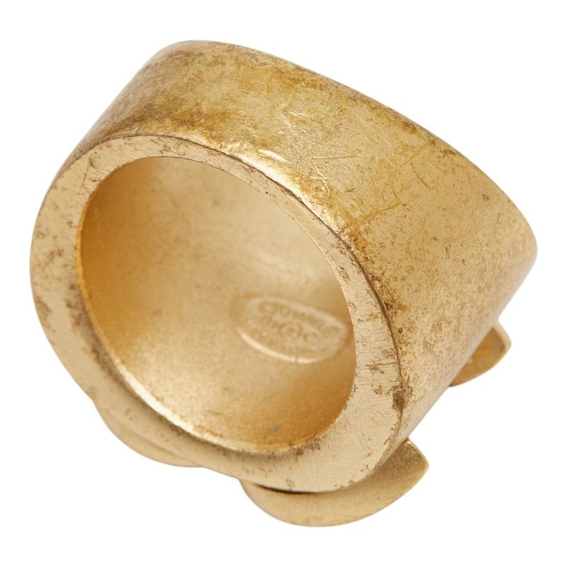 Chanel CC Logo Ring 01c Gold Plated — view 5