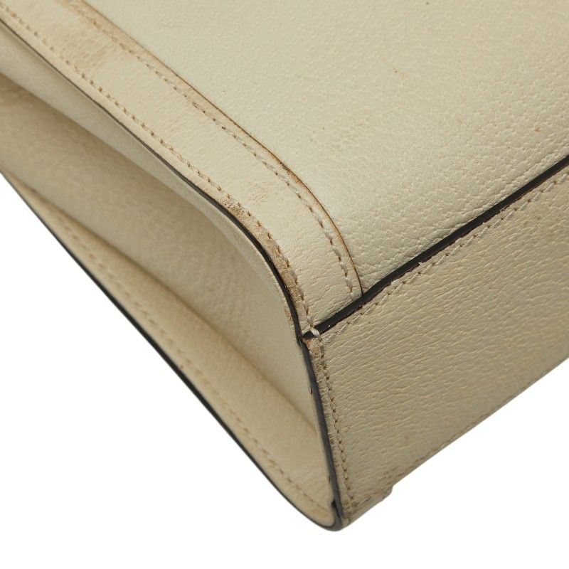 Gucci Ophidia Sherry Line Double Small 2-Way Shoulder Bag Ivory Leather — view 6