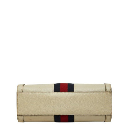Gucci Ophidia Sherry Line Double Small 2-Way Shoulder Bag Ivory Leather — view 3