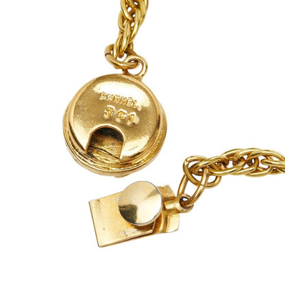 Chanel CC Logo Chain Necklace Metal Plated — view 5