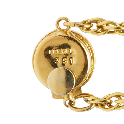 Chanel CC Logo Chain Necklace Metal Plated — view 4