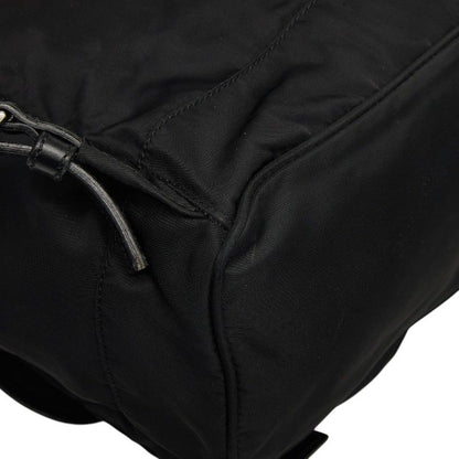 Prada Vera Sports Backpack Black Leather Tessuto Nylon — view 7