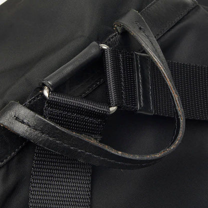 Prada Vera Sports Backpack Black Leather Tessuto Nylon — view 8
