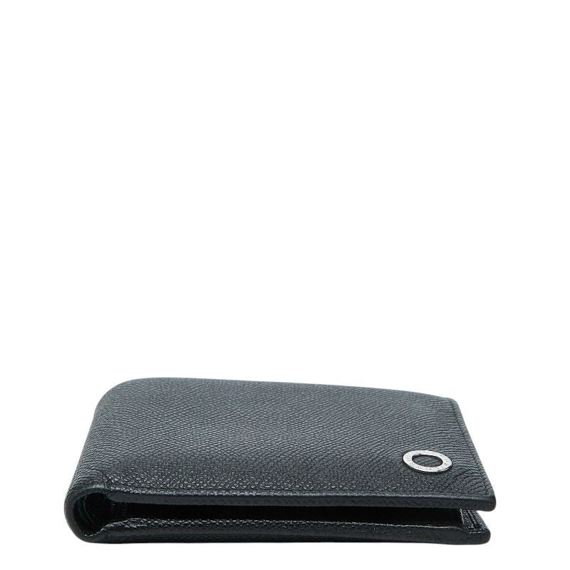 Bvlgari Bifold Wallet Black Leather — view 3
