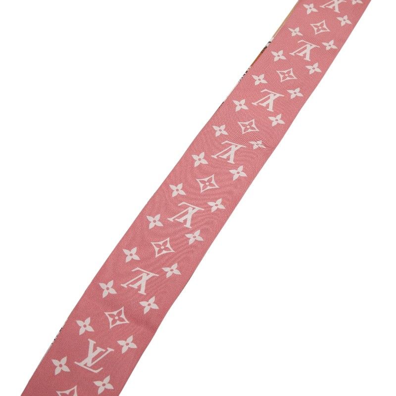 Louis Vuitton Bandeau BB Let's Go Wild Scarf Beige Multicolor Silk — view 4