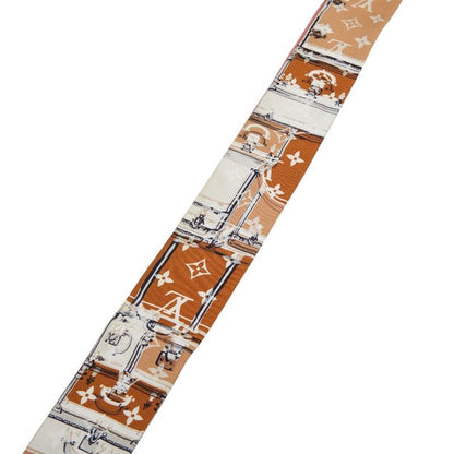 Louis Vuitton Bandeau BB Let's Go Wild Scarf Beige Multicolor Silk — view 3