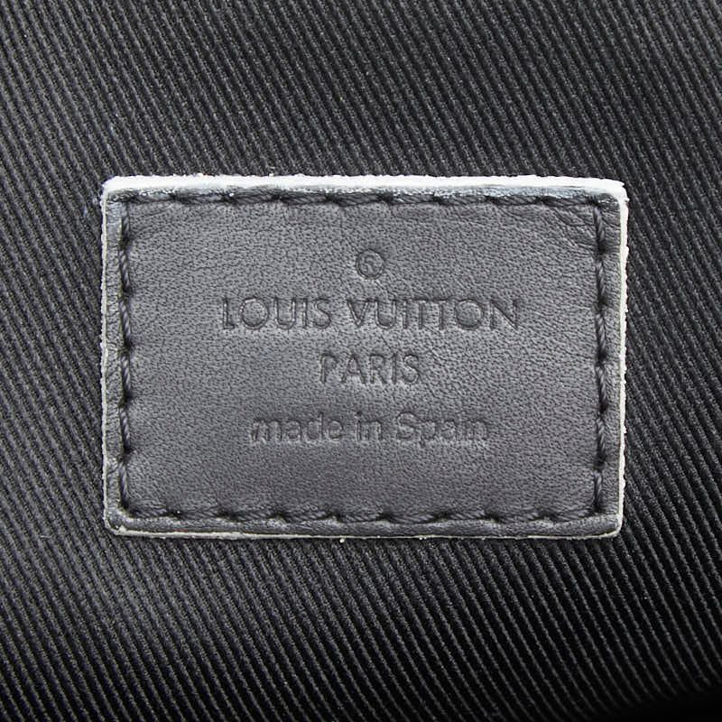 Louis Vuitton Damier Infini District PM Shoulder Bag Navy Leather — view 9