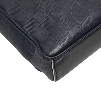 Louis Vuitton Damier Infini District PM Shoulder Bag Navy Leather — view 7
