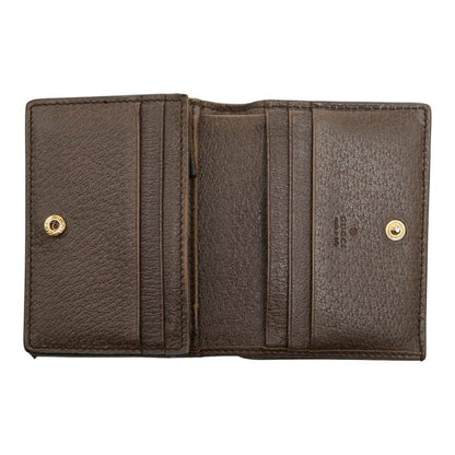 Gucci Ophidia GG Supreme Bifold Wallet Compact Beige Multicolor Leather — view 9