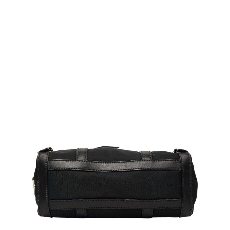 Prada Flap Shoulder Bag Black Nylon Leather — view 3