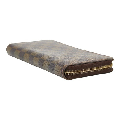 Louis Vuitton Damier Zippy Wallet Zip Around Brown Leather — view 4