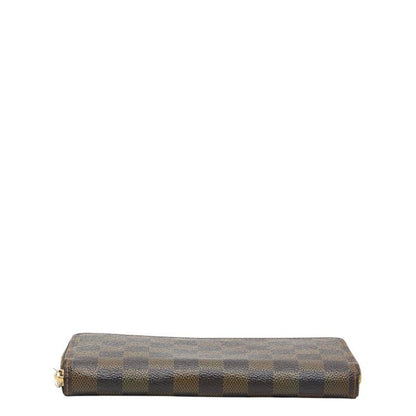 Louis Vuitton Damier Zippy Wallet Zip Around Brown Leather — view 3