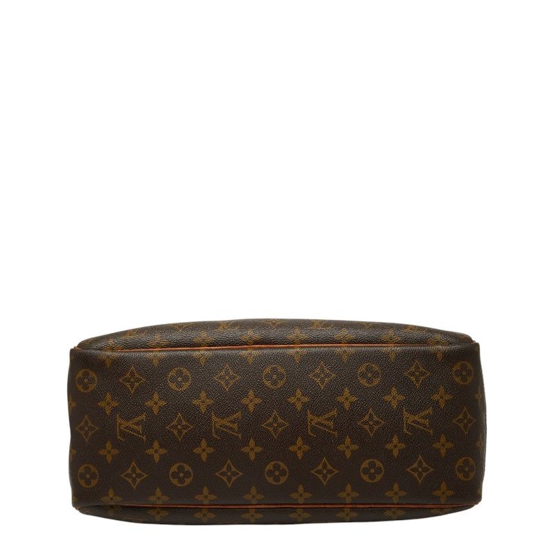 Louis Vuitton Monogram Deauville Handbag Brown Leather — view 3