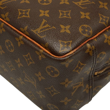 Louis Vuitton Monogram Deauville Handbag Brown Leather — view 6