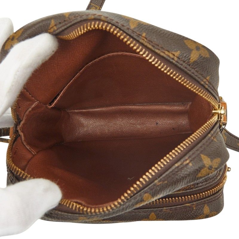 Louis Vuitton Monogram Amazon Crossbody Shoulder Bag Brown Leather — view 9