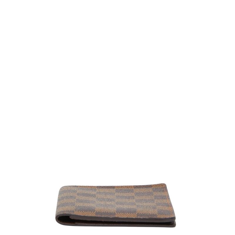 Louis Vuitton Damier Couverture Passport Case Brown Leather — view 3