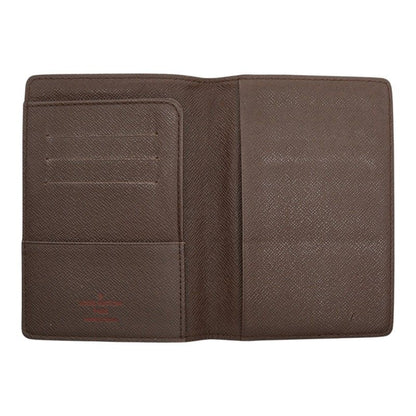 Louis Vuitton Damier Couverture Passport Case Brown Leather — view 7