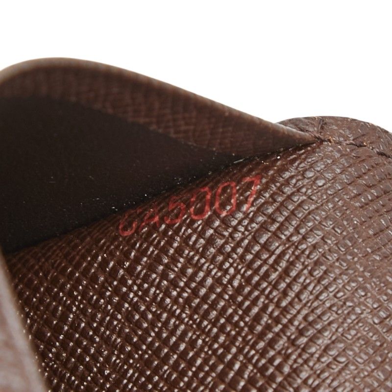 Louis Vuitton Damier Couverture Passport Case Brown Leather — view 9