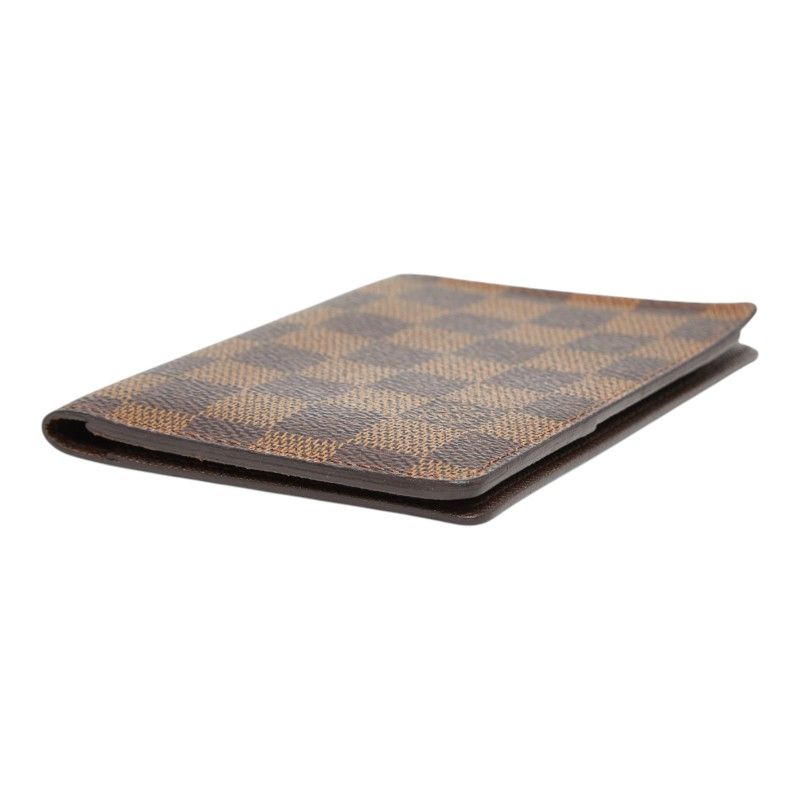 Louis Vuitton Damier Couverture Passport Case Brown Leather — view 4