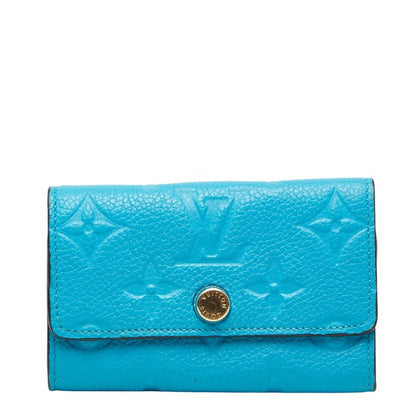 Louis Vuitton Monogram Empreinte Multicles 6 Key Case Blue Leather 1- Key Holder