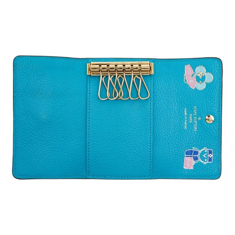 Louis Vuitton Monogram Empreinte Multicles 6 Key Case Blue Leather 1- Key Holder — view 6