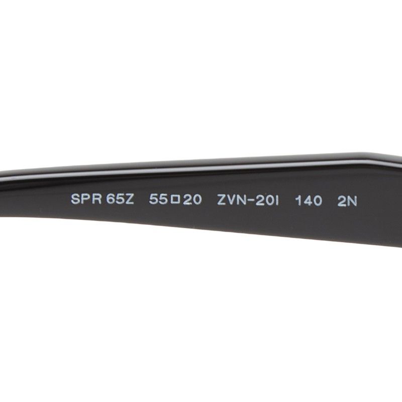 Prada Oval Frame Metal Sunglasses Black Silver Acetate 1- Eyewear — view 4