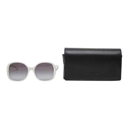 Chanel CC Logo Chain Gradient Sunglasses White Acetate 1- Eyewear — view 8