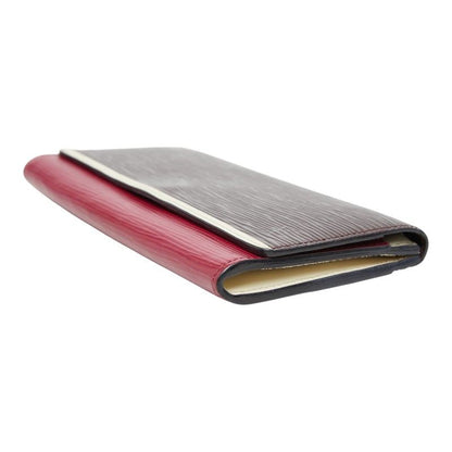 Louis Vuitton Epi Portefeuille Flor Wallet Wine Red Multicolor Patent Leather — view 4
