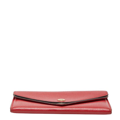 Louis Vuitton Monogram Portefeuille Double Wallet Red Brown Leather — view 3