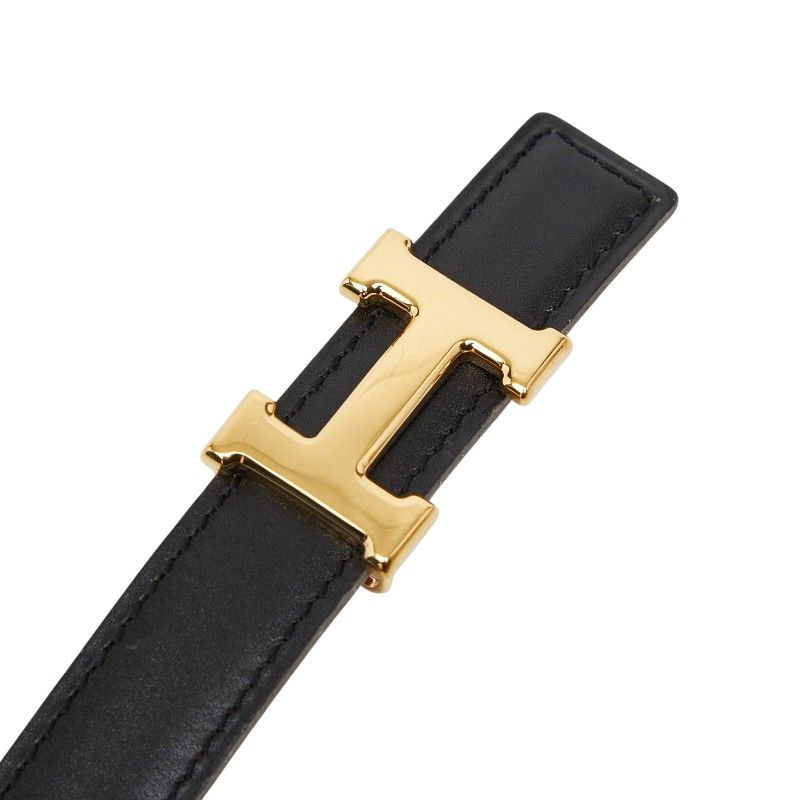 Hermes Constance Belt Reversible 65 Black Brown Box Calf Courchevel — view 7