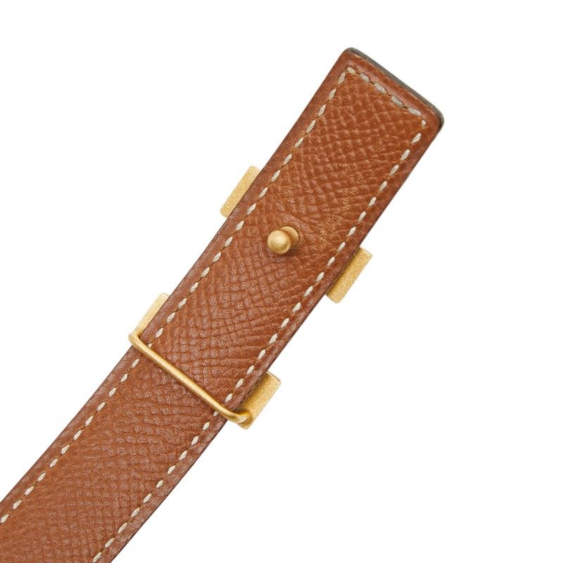 Hermes Constance Belt Reversible 65 Black Brown Box Calf Courchevel — view 6