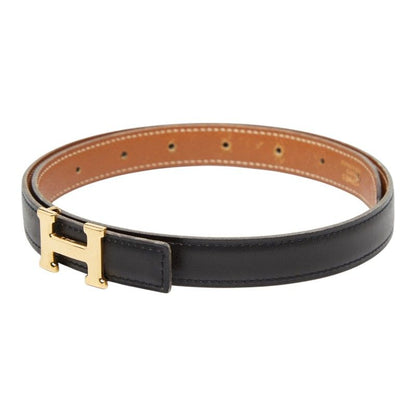 Hermes Constance Belt Reversible 65 Black Brown Box Calf Courchevel — view 2